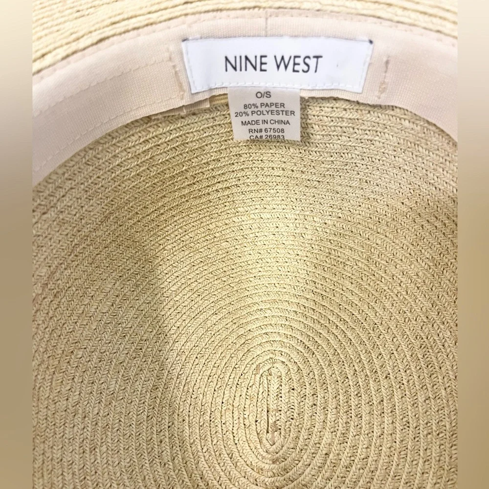 Nine West NWOT Beige Wide-Brim Hat